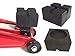 Produktbild 85x85x50mm mit 2 V-Nuten/Waffel/Aussparung Gummiauflage Gummi-Unterlage Auflage Wagen-Heber Hebebühne eckig Auto Klotz Rangier-Wagenheber Puffer Reifen Reifenwechsel LKW Räder KFZ Tuning Zubehör