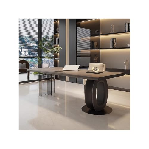 MAWERDCXG Escritorio Moderno For Una Sola Persona, Superficie De Trabajo Acrílica, Adecuado For Estudiar, Escribir Y Jugar, Ideal For Hogares, Estudios Oficinas