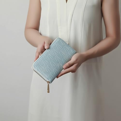 MKF Collection Wristlet Wallet for Women, Small Vegan Leather Credit Card Holder with Zipper Coin Pocket Wallet Purse Handbag By Mia K4