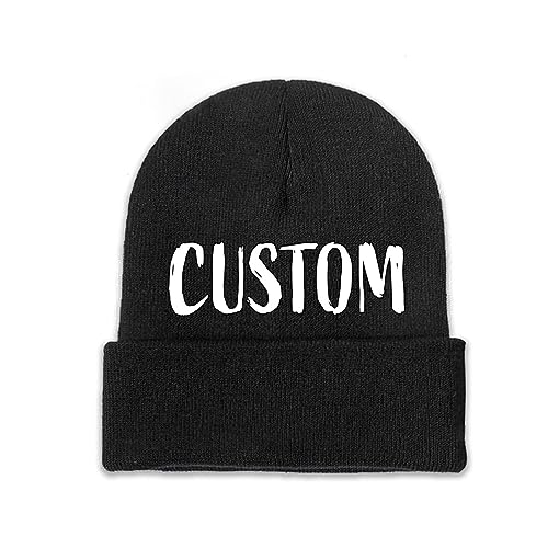 Personalized Text/Logo Beanie Hat,Customized Hat,Design Your Own Beanie Hat