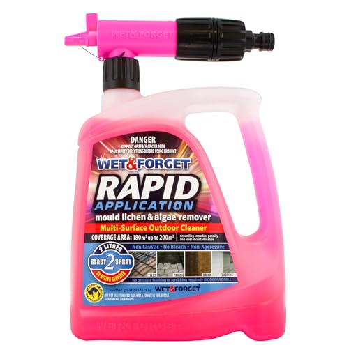 Wet & Forget Rapid Application Mould Lichen & Algae Remover 2L