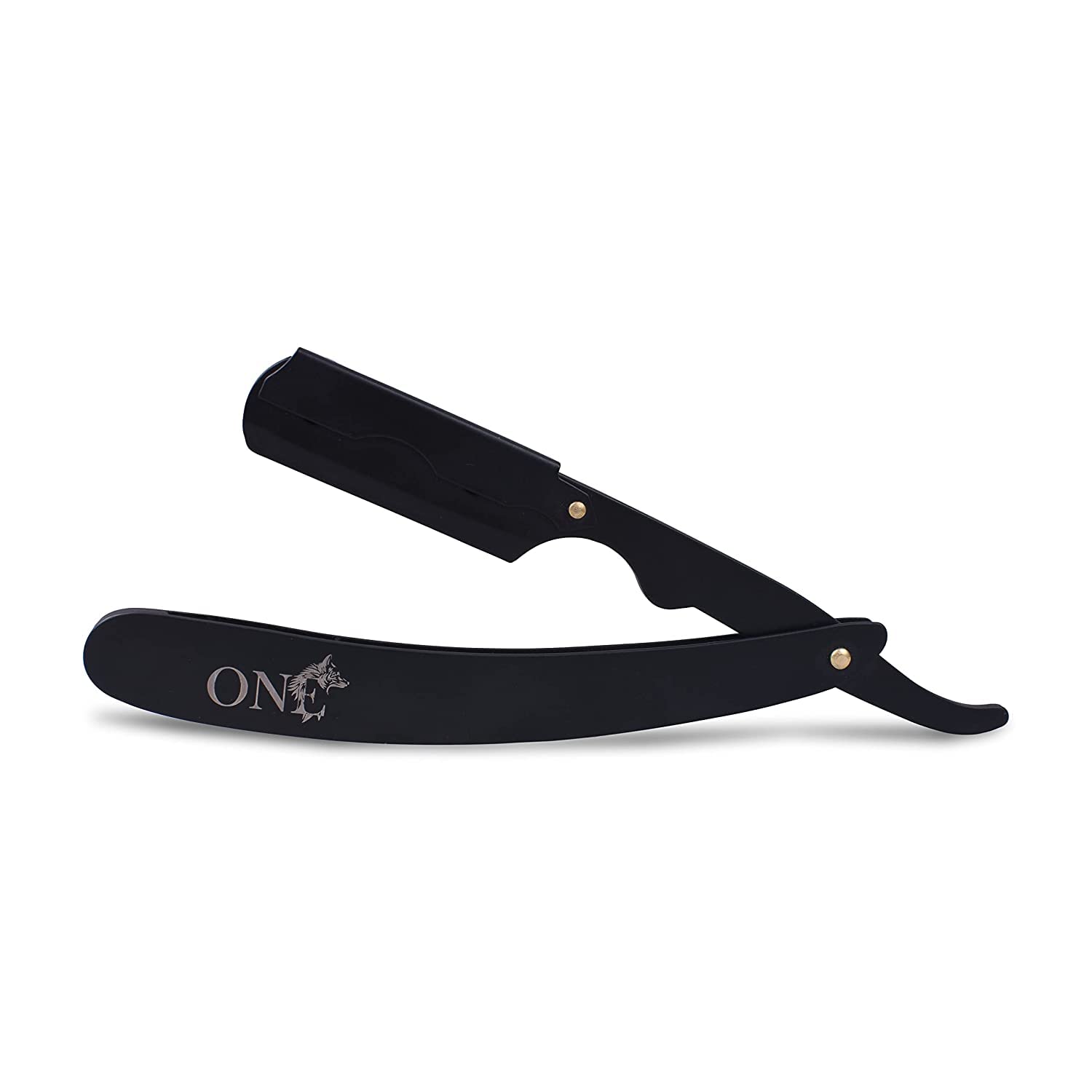 BostonLeatherCompanyStraight Edge Razor Professional Barber Shaving Razor FOR Men Manual Shaver (Black)