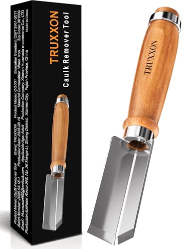 TRUXXON Professional Caulk Remover Tool &ndash; Heat-Treated Caulking Tool with 90&deg; Sharp Blade & Solid...