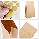 50 Stück Braun Papiertüten - Braun Groß 28 x15 x 9cm Kraftpapier Tüten mit 60 Aufkleber Brottüten Papier Butterbrottüten mit Aufkleber Geschenktüten DIY Adventskalender Tüten Gastgeschenke Hochzeit