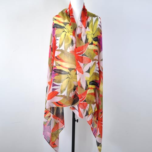 Fashion American Flag/Leopard Print Scarf for Women Lightweight Scarves Shawl for Spring/Summer Winter All Seasons3