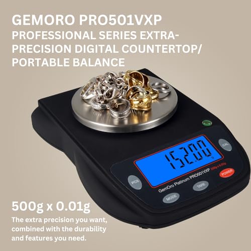 Báscula GemOro Platinum PRO501VXP Precisa Digital 500g x 0.01g miniatura 2
