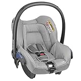 Farbe: Grau Maxi-Cosi Kindersitz mit Sitzverkleinerer Sonnenschutz für Kinderwagen 3-Punkt-Sicherheitsgurt 0-12 Monaten Autokindersitz Baby Autositz Kinderautositz Grau