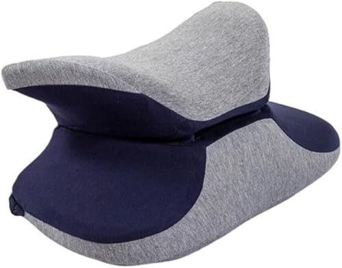 KryZaroグレー多機能U字型カーシートクッション|衝突防止&車中泊最適 旅行用ネックピロー