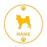 ForzaGroup 全犬種 全猫種対応 柴犬2 (136-121) 犬 イヌ 車 ステッカー 名前入れ