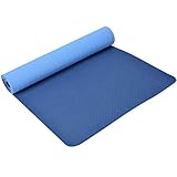 Home Gyms Yoga-Matte und haltbarer Workout Matte Nicht Beleg Gymnastikmatte Sport Fitness-Matte Anti-Skid-Matte Gewicht Fitnessmatte Bodenmatte zu verlieren (Color : Dark Blue)
