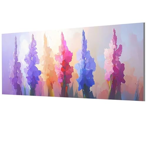 Peinture numero adulte arbre acrylique sur grande toile 100x200cm