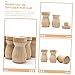 PartyKindom 6pcs Essential Oil Diffuser Wooden Bottle Pendant Decorative Car Home Office Air Freshener
