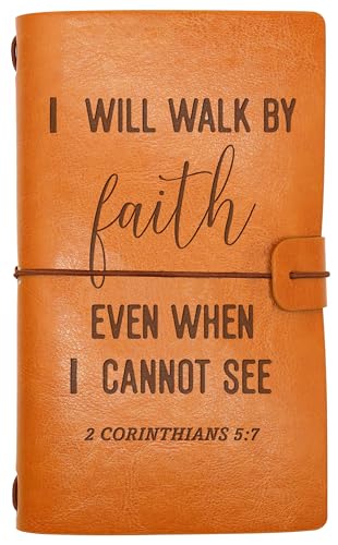 Regalo de bautizo, versículos de la Biblia, regalo de las Escrituras, regalo con citas cristianas, regalo con texto en inglés 'I Will Walk By Faith Even When I Cannot See', inspirador regalo de