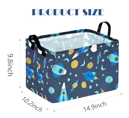 Image of Baby Waterproof Storage Basket Toys Organizer Nursery Bins for Women Kids Hamper for Organizing Home /Dorm /Kitchen /Pet /Office /Closet /Shelf /Room Decor
