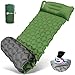 Isomatte selbstaufblasend, schlafmatte mit Fußpresse Pumpe, TEMOLA Camping isomatte Outdoor für Camping Wanderungen Backpacking Reisen Zelte Strand 8cm Dicke(Grün)
