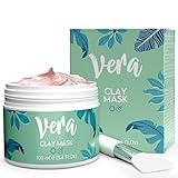 🥰 MASCARILLA ARCILLA ROSA Y BENTONITA: Las mascarillas faciales hidratantes de Vera han sido formuladas para reducir el tamaño de los poros y unificar el tono de la piel. Nuestras mascarillas para la cara de arcilla limpian tu piel profundamente y la hidratan, a la vez que controlan el exceso de sebo