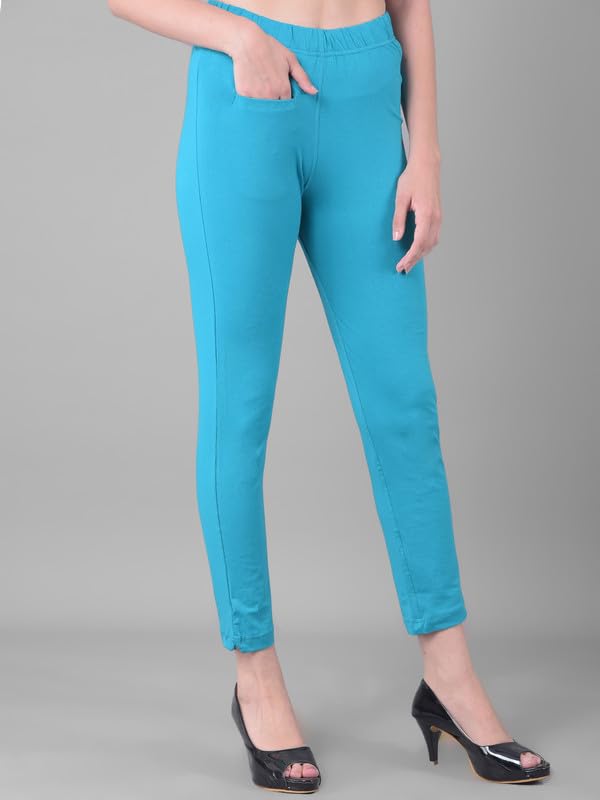 Image of Comfort Lady Women Cotton Blend Regular Fit for Casual,Formal and Daily Use Kurti Pants with Front Pocket