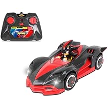 NKOK Team Sonic Racing 2.4GHz Radio Control Toy Car with Turbo Boost - Shadow The Hedgehog 602, Red, Turbo Boost Feature, Features Working Lights, for Ages 6 and up