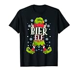 Bier Elf Weihnachtsoutfit Weihnachten Familien Outfit T-Shirt