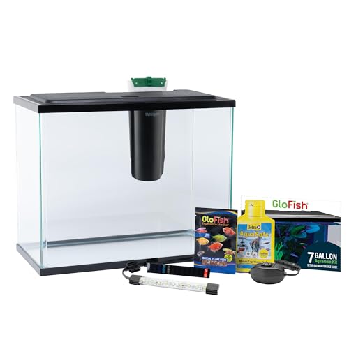 GloFish Aquarium Starter Kit, 6.6 Gallon Fish Tank, Includes Blue...