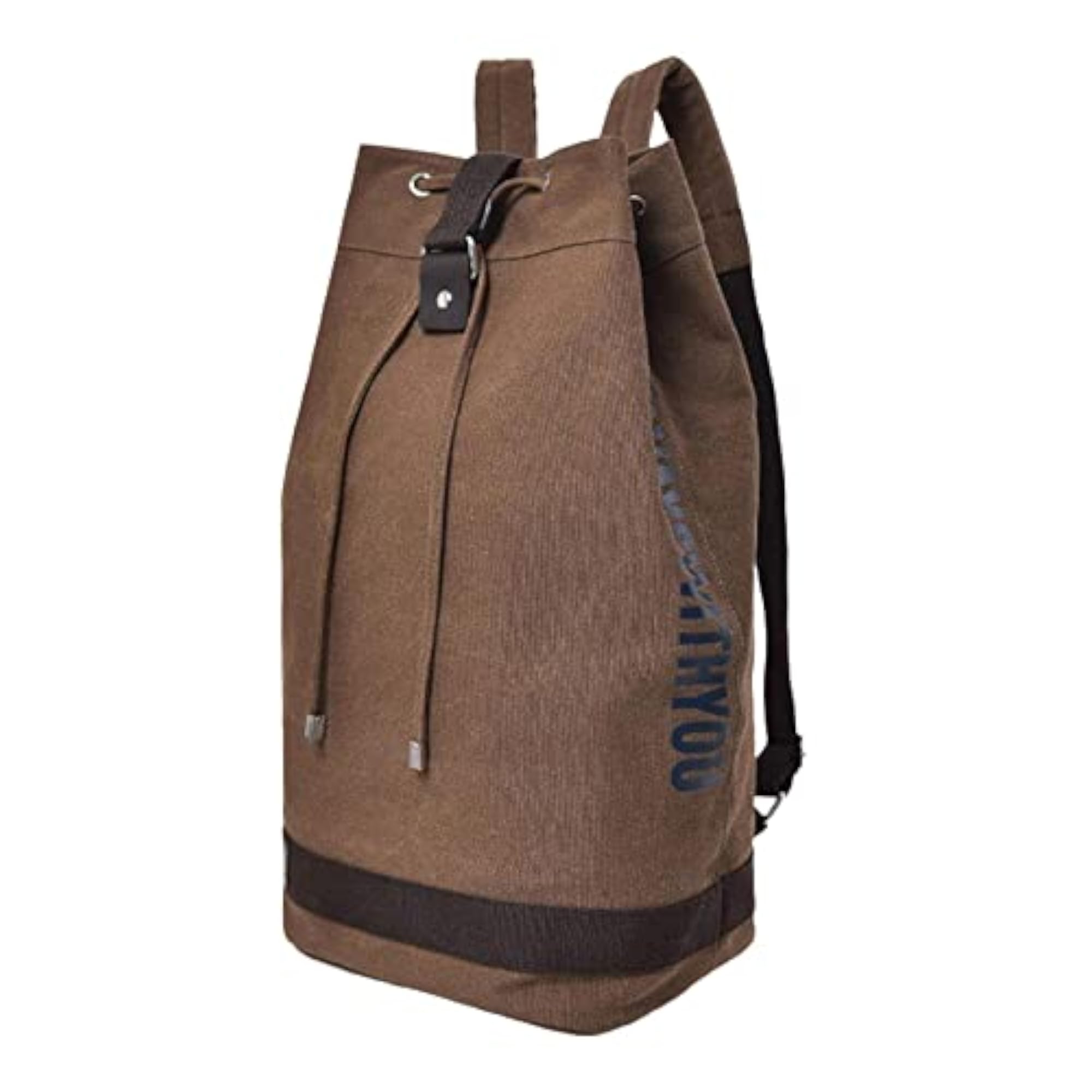 Men's Canvas Rucksack Laptop Backpack for Hiking