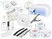 Produktbild Nagelstudio STARTERSET NAGELFRÄSER für Gelnägel - Elektrische Feile + Fräser-Aufsätze + 4-Röhren Lampe weiß + UV-Gel + Tips + Feilen + Pinsel + Schulungs-DVD + Zubehör - Gel Nägel BESTSELLER
