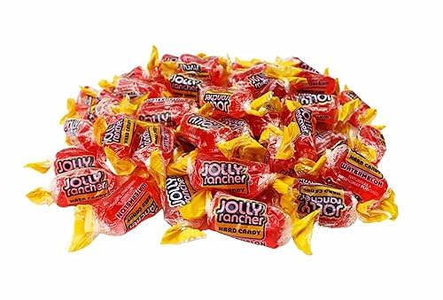 Watermelon Jolly Rancher Hard Candy Bulk - Individually Wrapped All Pink Watermelon Jolly Ranchers Hard Candy - by Queen City Candy Cave (1 Pound)
