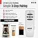 Anderic UC7078T for Hampton Bay Ceiling Fans - Remote Control with Wall Mount only (Receiver not Included) - CHQ7078T CHQ8BT7078T RR7079T L3H2010FANHD L3H2014FANHD Fan-HD HD5 (Standard - RR7079T)