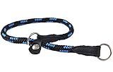 Dogs My Love Round Braided Rope Nylon Choke Dog Collar with Sliding Stopper (20' Long; 0.3' Diam...