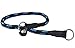 Dogs My Love Round Braided Rope Nylon Choke Dog Collar with Sliding Stopper (20" Long; 0.3" Diam (8mm), Blue/Black)