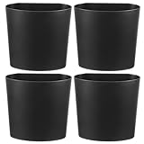 IMIKEYA 4 Cubos Colgantes Pequeños para Carrito, Cesta de Almacenamiento Portátil Negra, Organizador de Cubos Versátil para Hogar, Oficina y Belleza, Contenedor Colgante Fácil de Limpiar