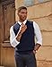 PJ PAUL JONES Sweater Vests for Men V Neck Fashion Dress Pullover Sweater Vest Office Attir Navy Blue, XL