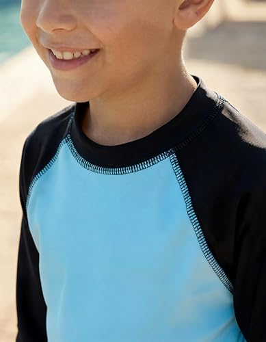 Image of City Threads Rash Guard for Boys SPF 50+ Made in USA, Long Sleeve Swim Shirt with Sun Protection, Toddler, and Youth Sizes