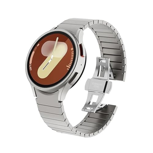 [PLYYQZM] ���Ԃ̂Ȃ��J�[�u�G���h�u���X���b�g�ASam su ng �ɍ��� Galaxy Watch 7 6 5 4 FE�A40mm 44mm Classic 47mm 43mm 46mm�o���h�A�X�e�����X�X�`�[���u���X���b�g�ɓK��(Titaniu