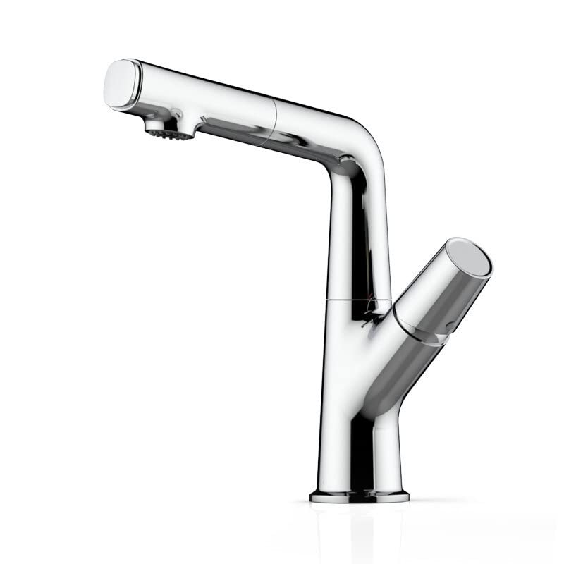 Robinet de lavabo cascade en laiton doré pour une salle de bain chic