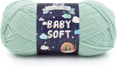 Image of Lion Brand Yarn Baby Soft Yarn, 5 Pack, Dusty Green