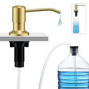 CREA Gold Eingebauter Seifenspender mit Röhre