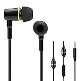 Docooler Anti-radiation Earphone Air Tube 3.5mm Radiation Free Noise Reduction Line Control with Mic Black