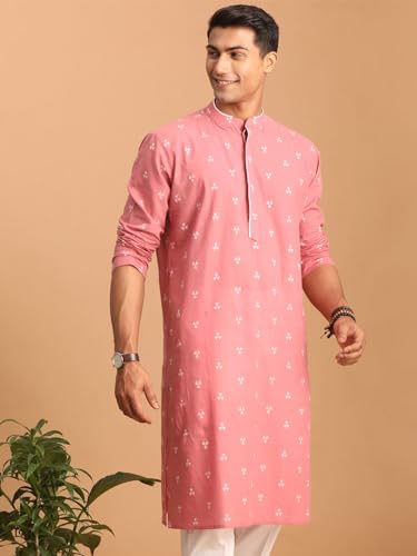 Image of Shvaas By Vastramay Men's Green Cotton Kurta