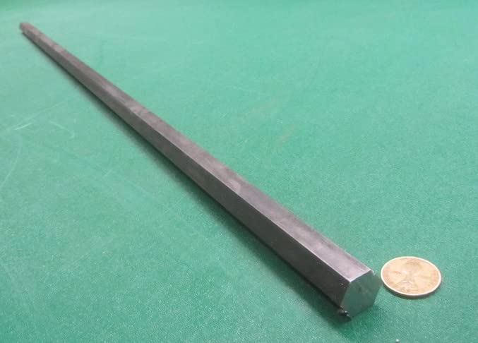 1018 Carbon Steel Hex Rod 0.750" (3/4") Diameter x 3 Foot Length