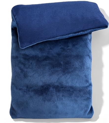 Microwavable Heating Pad with Washable Cover 13x7 Inch Flaxseed Microwave Hot Pack, Lavender Scent, Moist Warm Compress for Relaxation, Non-Electric & Portable