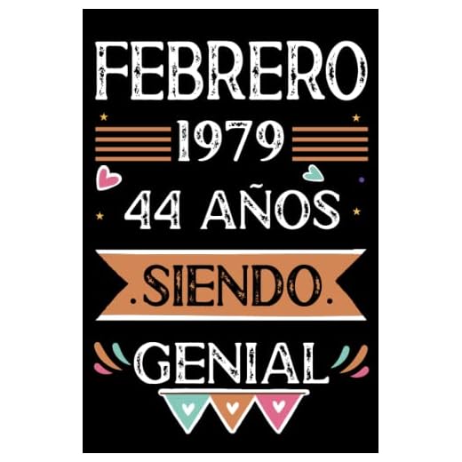 CUADERNO, Febrero 1979, 44 Años Siendo Genial: Libro de visitas, cuaderno, 110 páginas de felicitaciones, idea de regalo, regalo Para la esposa, novia, mujer, La madre