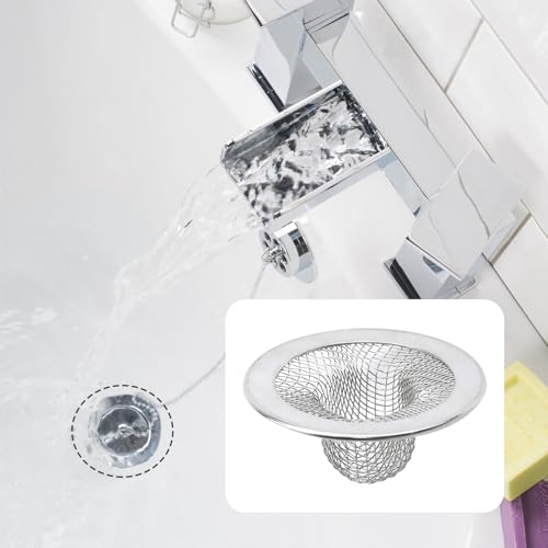 Colador para fregadero de acero inoxidable 2'' diámetro 2 pzas miniatura 5
