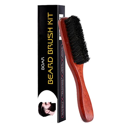 Cepillo para barba de cerdas suaves y mango largo pack de 5 unidades marrón para viaje 7