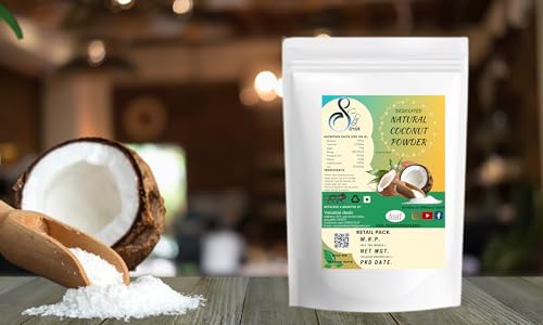 Image of Fresh Dessicated Coconut Powder, Nariyal ka borada, Nariyal ka powder (COCONUT POWDER, 300GM)