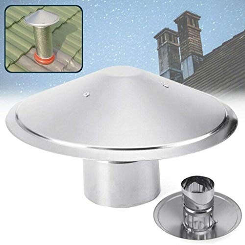 Chapeau de cheminée acier inoxydable durable pour évacuation de toit - 3