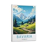 Bavaria Germany Vintage-Reiseposter, 20 x 30 cm, 