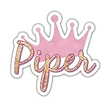 Personalized Princess Crown Stickers, Custom Name Crown Die Cut Sticker for Girls Women Water Assistant - Vinyl Decals for Car Skateboard Laptop Water Bottle Phone, Princess Sticker