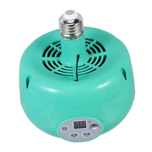 YARNOW Lámpara Calefactora para Pollitos con Ventilador y Control de Temperatura Luz LED Cálida Ajustable para Cría y Circulación Sanguínea Carcasa Resistente al para y Jaulas