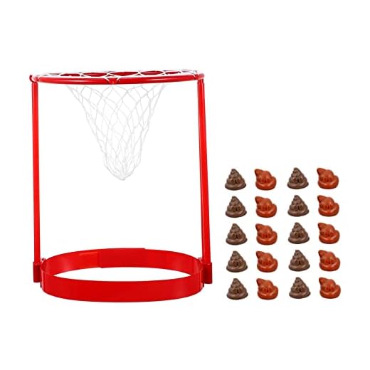 DIKACA 1 Juego Juguete para Tirar Caca Juguetes Infantiles Juguetes con Forma de Caca Juguete de Broma Baloncesto Accesorios de Juego Pelota de Juguete niño cloruro de polivinilo